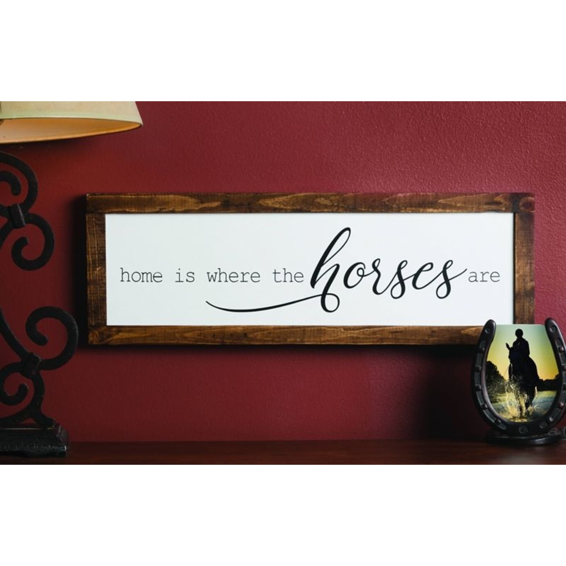 Kelley "Home Is Where The Horse Is" Framed Wall De