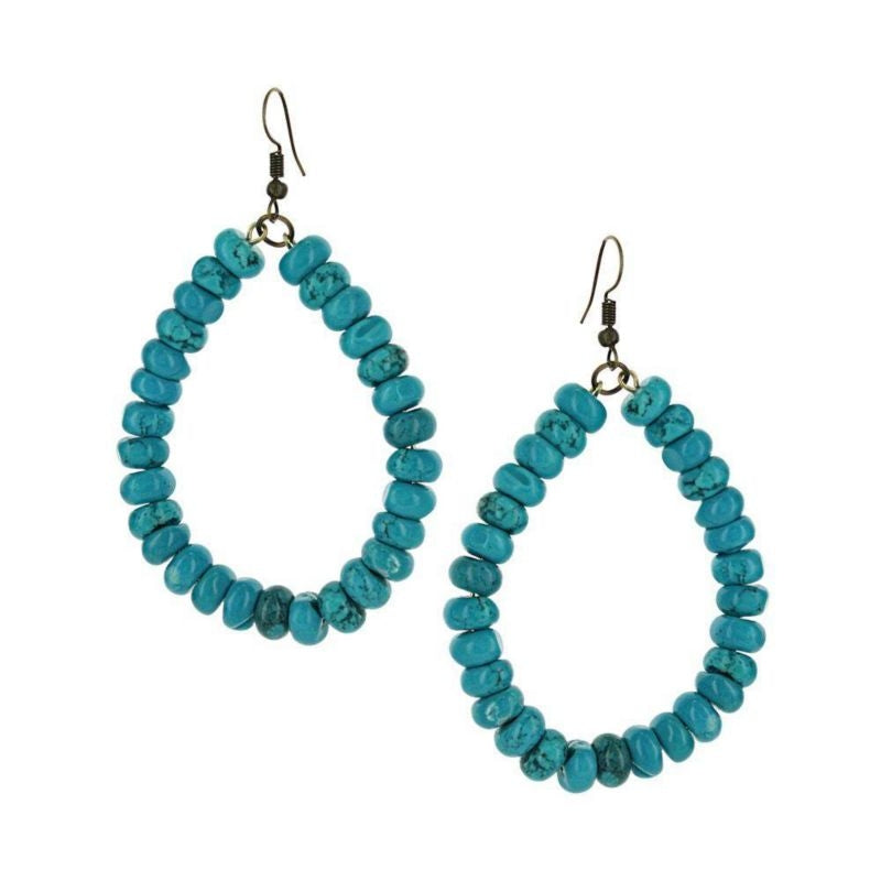 Montana Silversmiths Ladies Boho Blue Beaded Teard