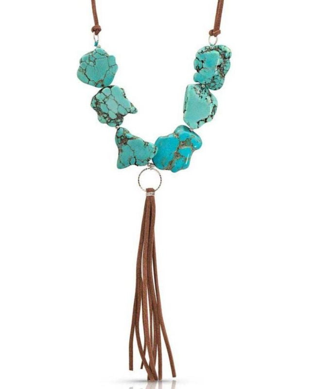 Montana Silversmiths Ladies Chunky Beads and Leath