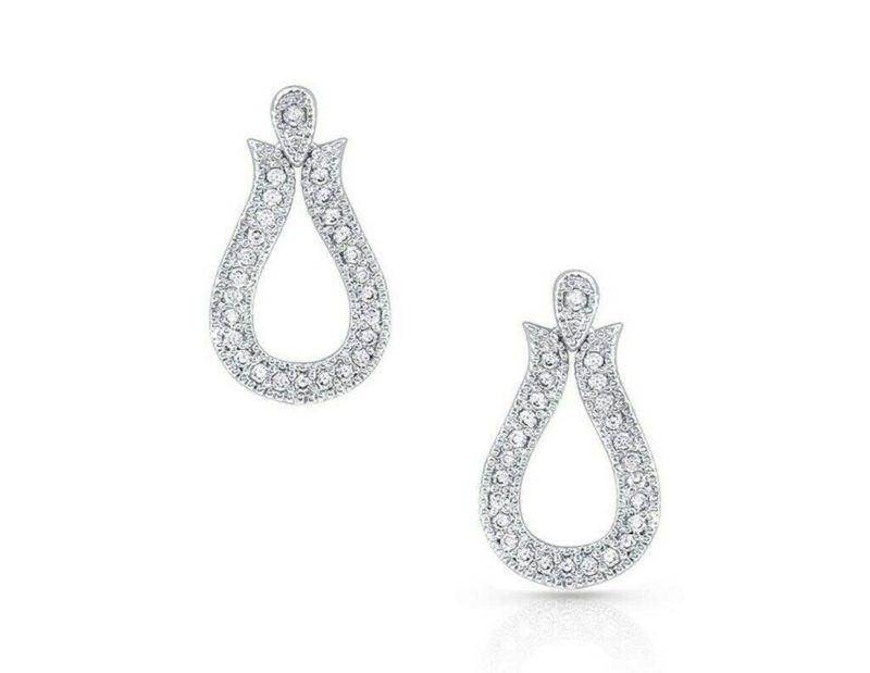 Montana Silversmiths Glittering Yoke Crystal Earri