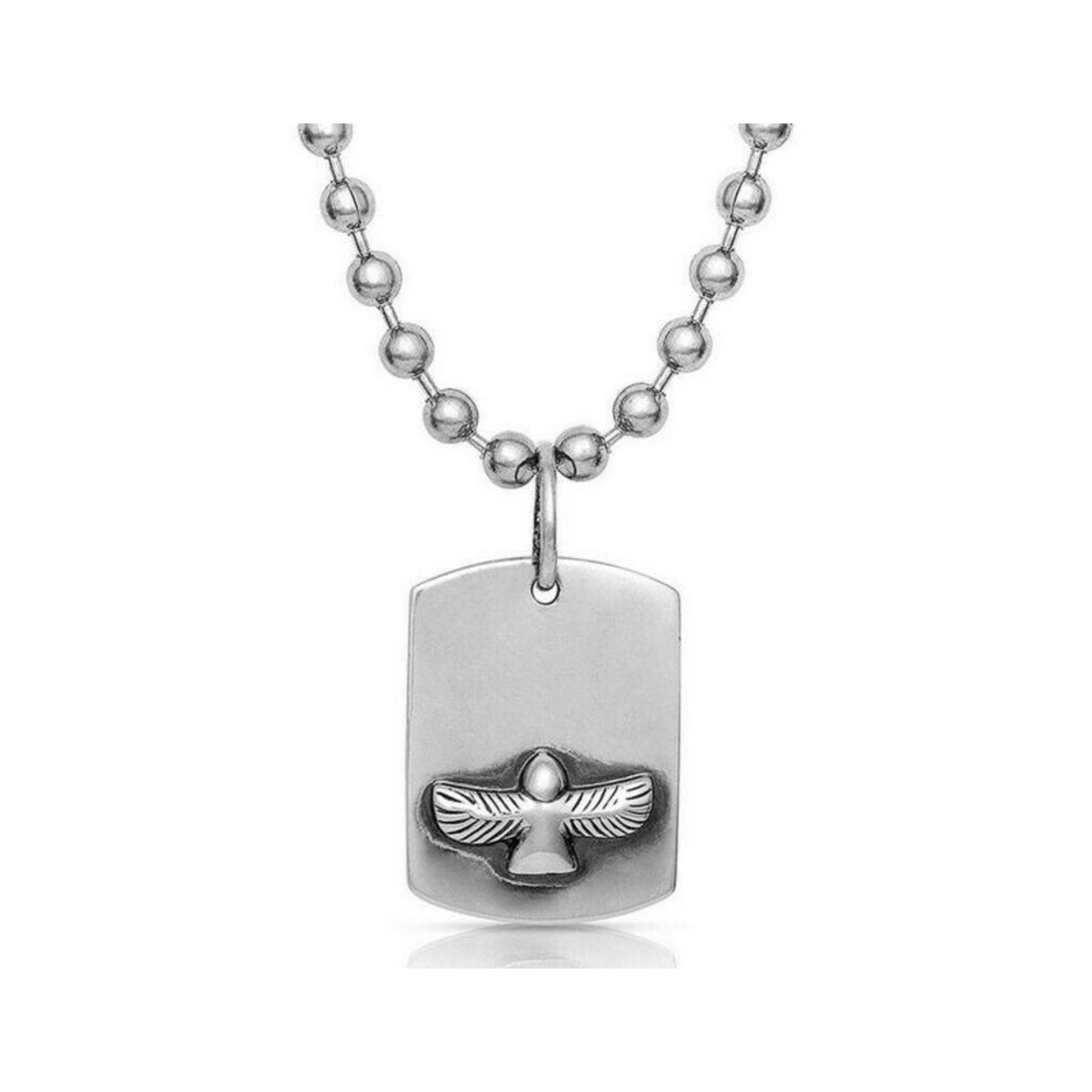 Montana Silversmiths Flying Free Dog Tag Necklace