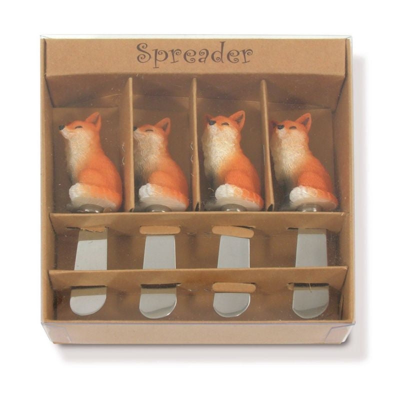 Fox Resin Cheese Spreaders Set of 4