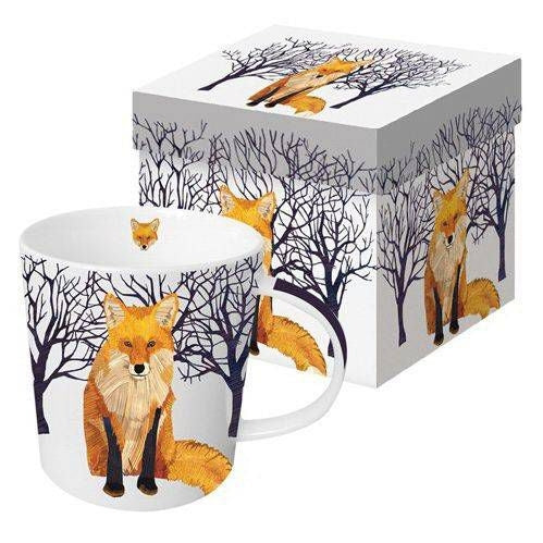 Fox In Winter Boxed Mug 13.5 oz