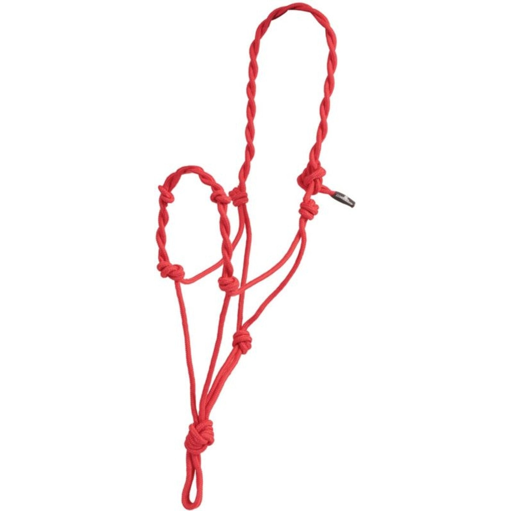 Basic Twisted Rope Halter Red