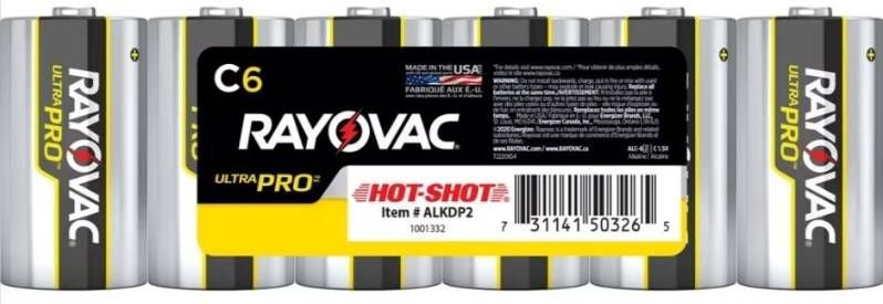 Hot Shot Alkaline Batteries - 6pk
