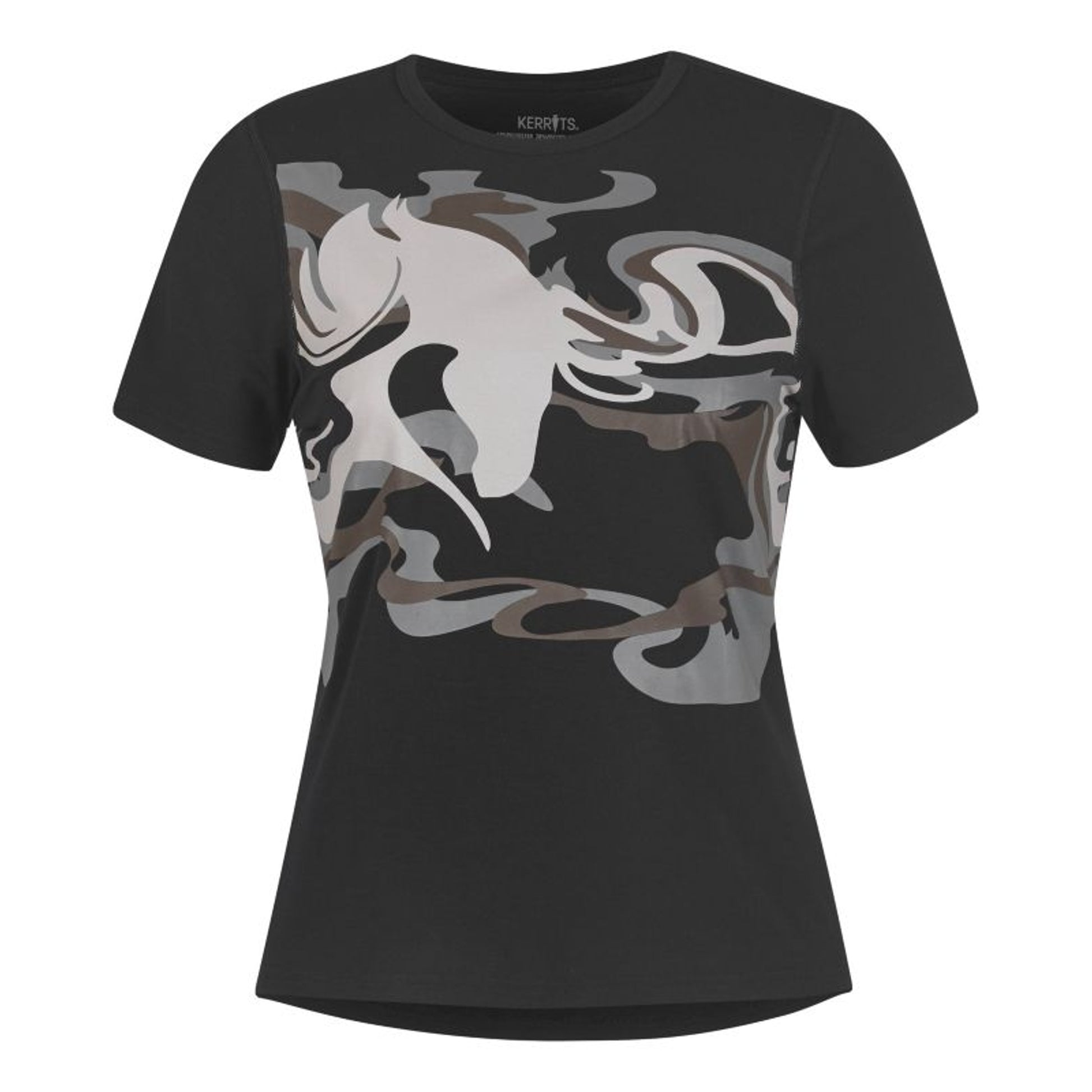 Kerrits Ladies Marble Horse Tee Shirt 1X-Large Bla