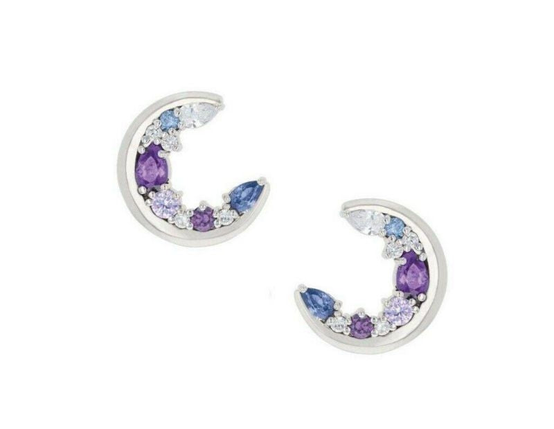 Montana Silversmiths Purple Haze Cluster Moon Earr