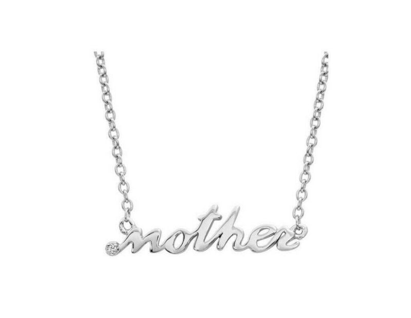 Montana Silversmiths Mother Script Necklace 19" Si