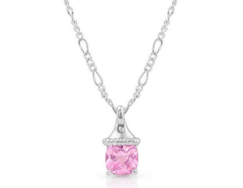 Montana Silversmiths Pink Passion Crystal Necklace