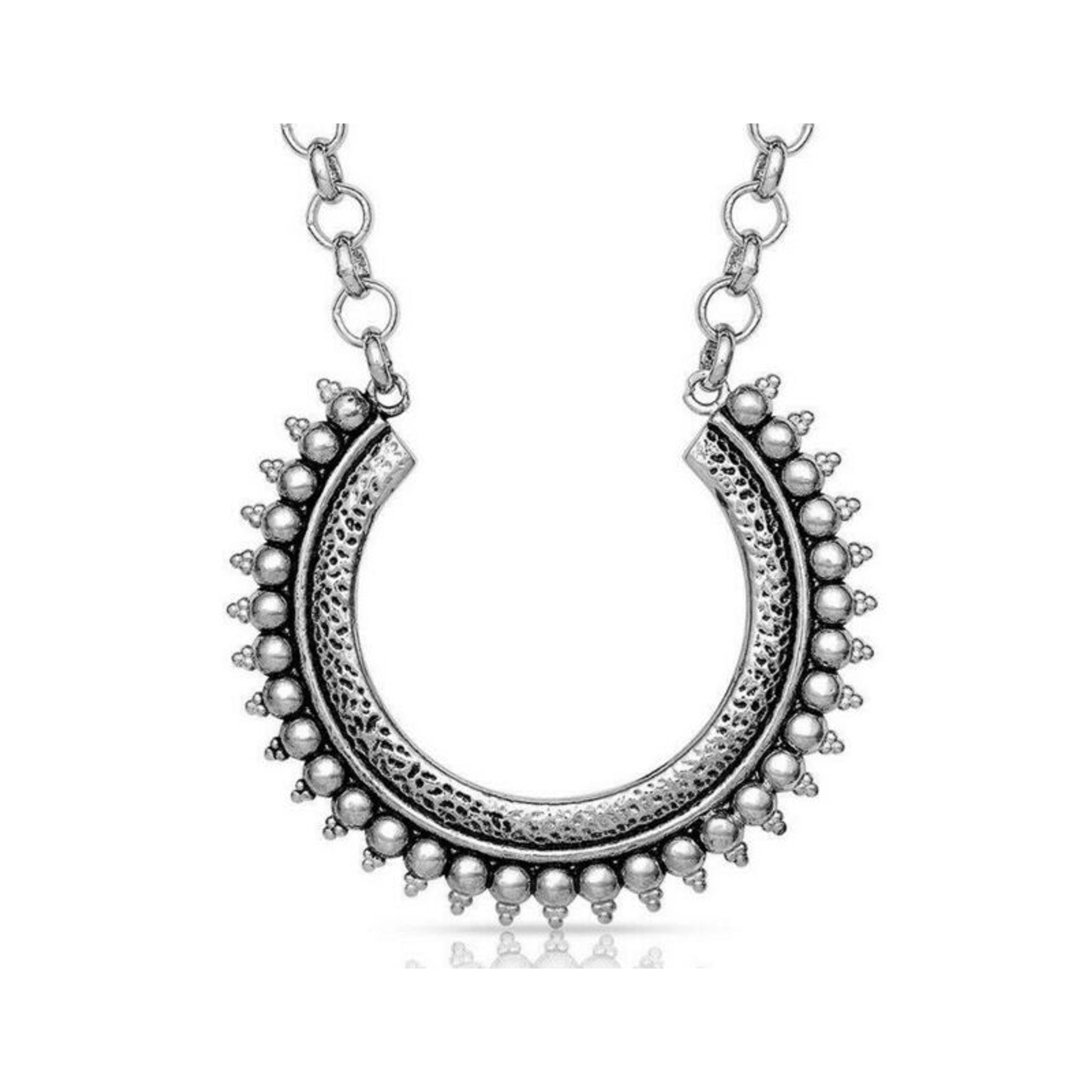 Montana Silversmiths Necklace Sun Ray Horseshoe Ne