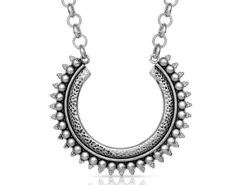 Montana Silversmiths Necklace Sun Ray Horseshoe Ne