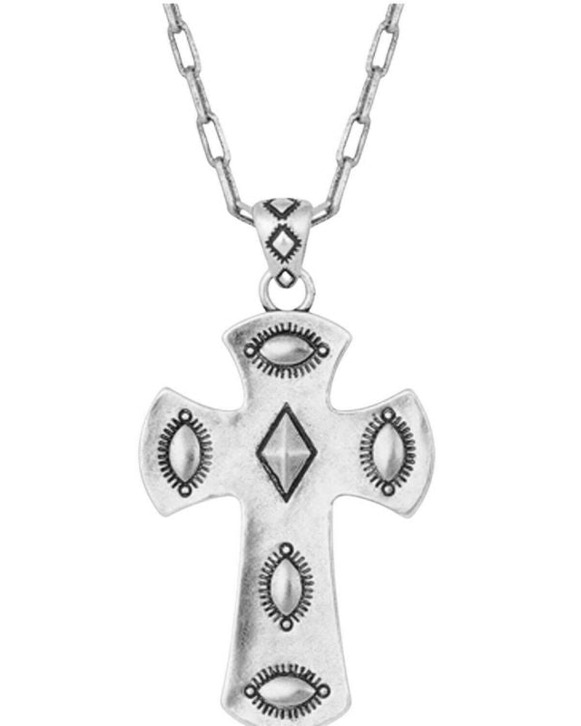 Montana Silversmiths Studded Royal Chunky Cross Ne