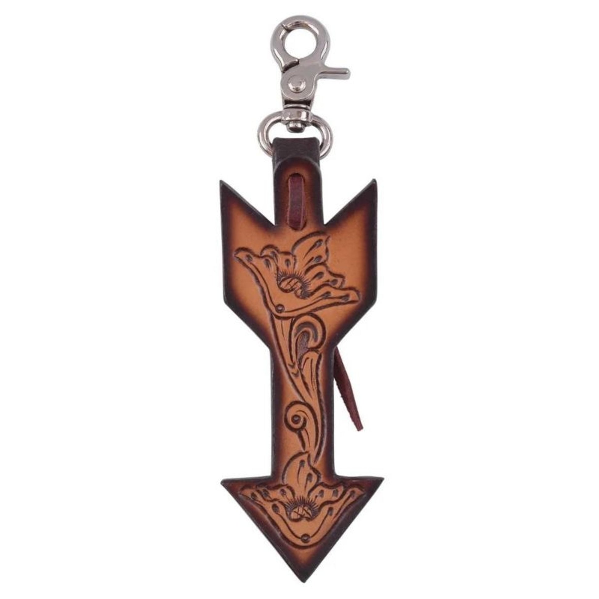 Circle Y Floral Arrow Saddle Charm