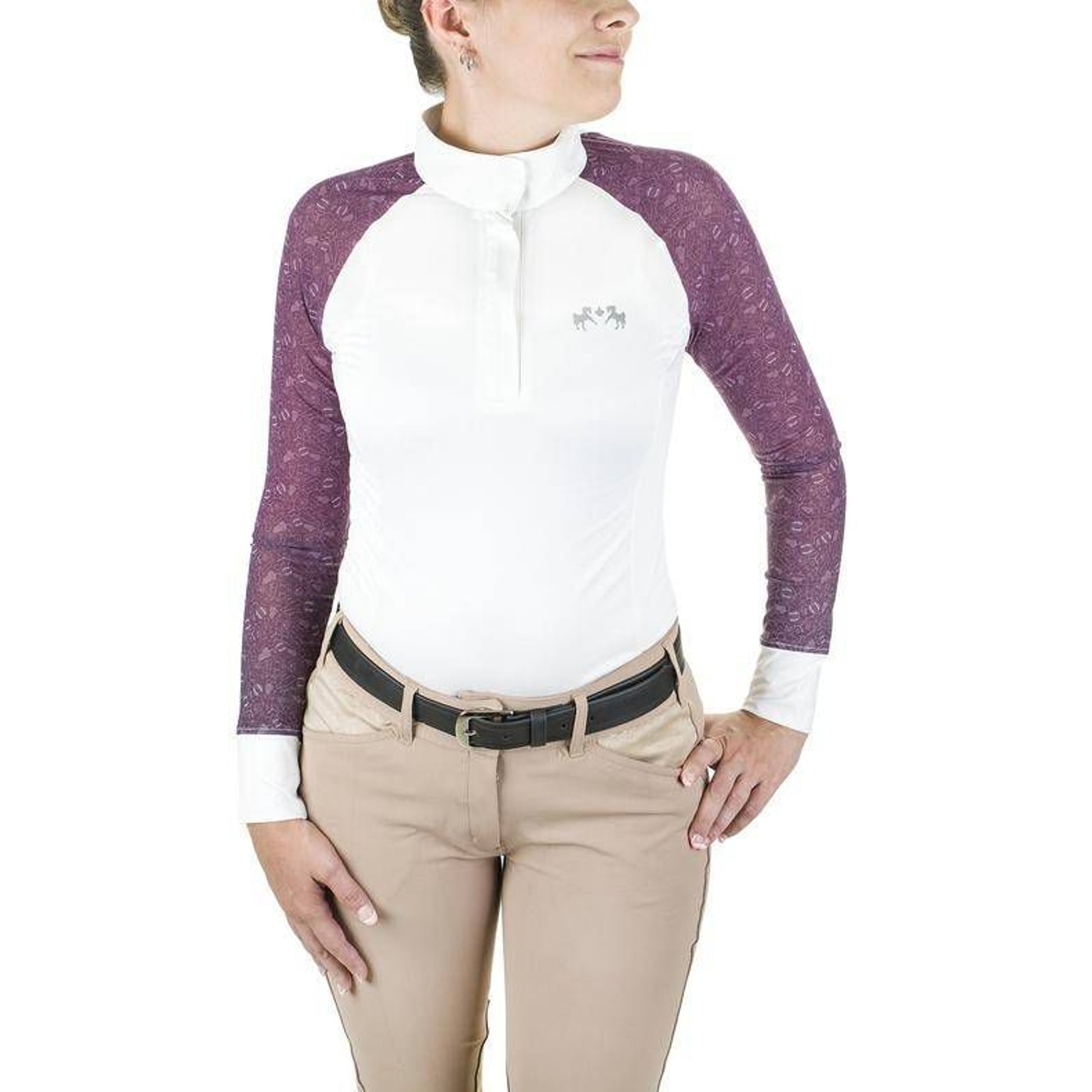 Equine Couture Ladies Smyrna Show Shirt X-Small Da