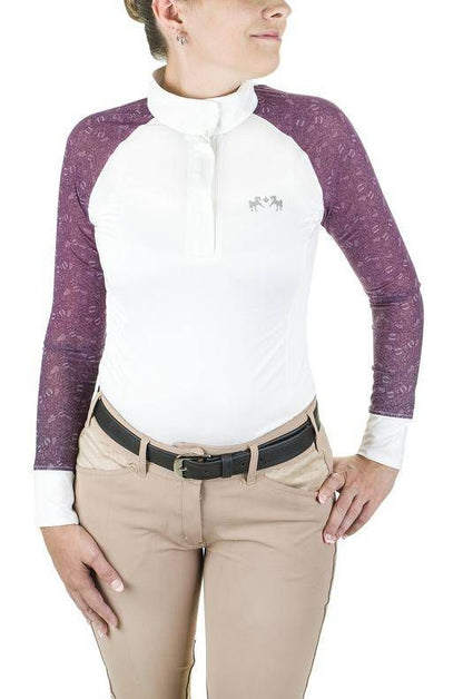 Equine Couture Ladies Smyrna Show Shirt X-Small Da