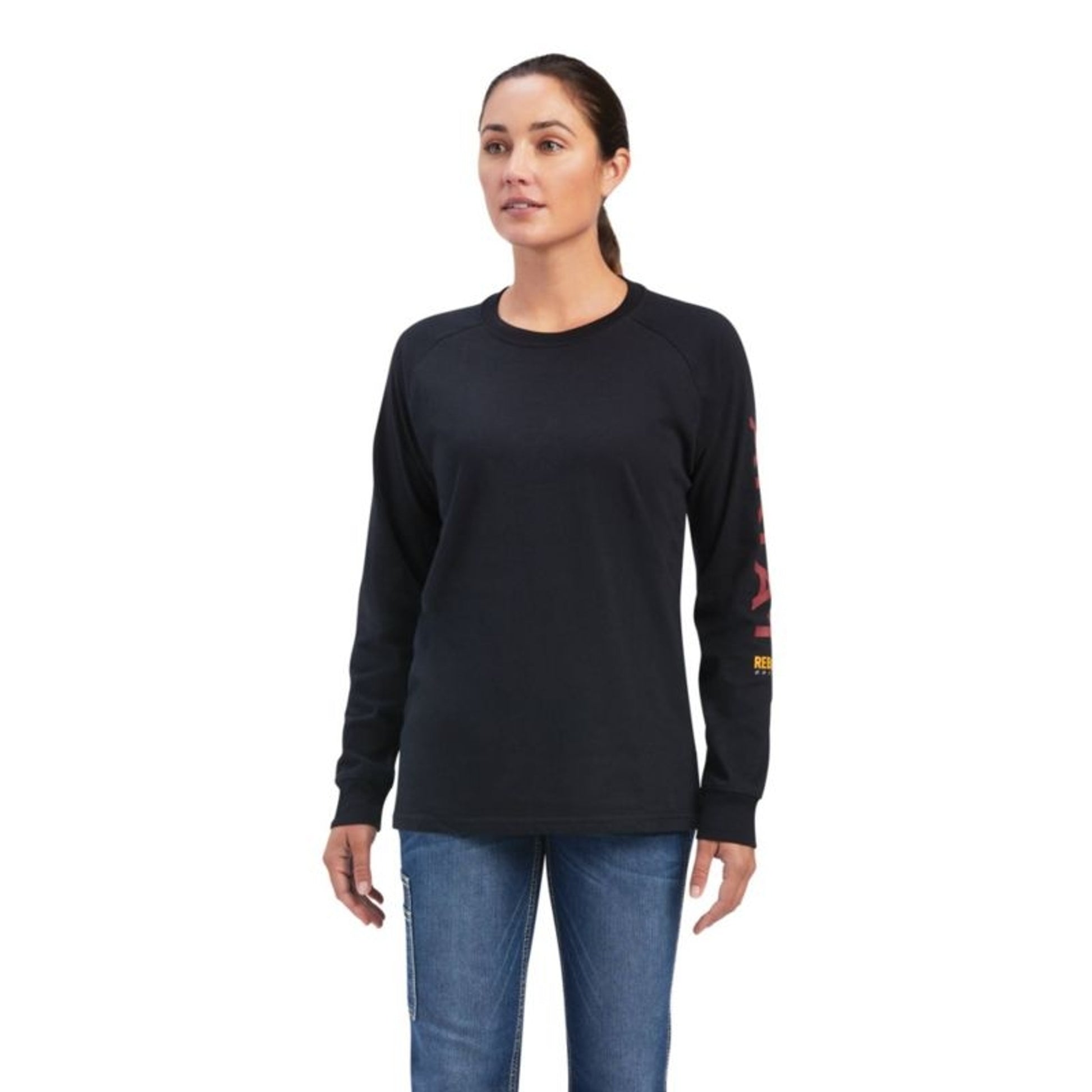 Ariat Ladies Rebar Cotton Strong Logo Graphic T-Sh