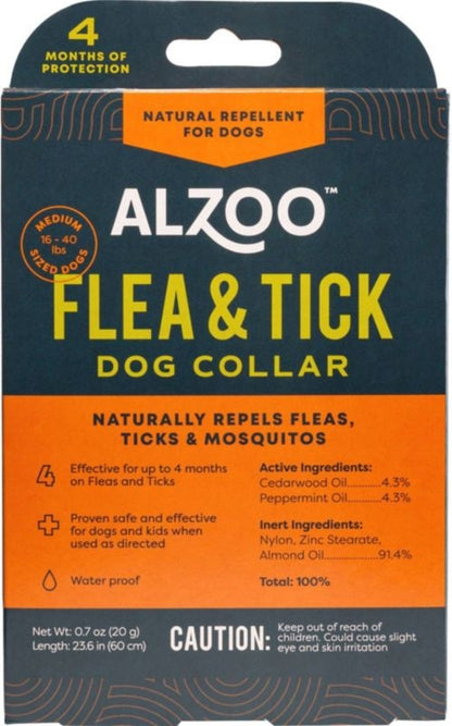 Alzoo Plant Based Flea And Tick Dog Collar