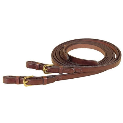 Tory Sng Ply Split Rein Brass Buckle 5/8X7 Blk