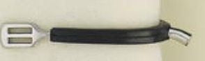 Ladies Stainless Steel Rubber Side Spur 5/8 Bk/Wh