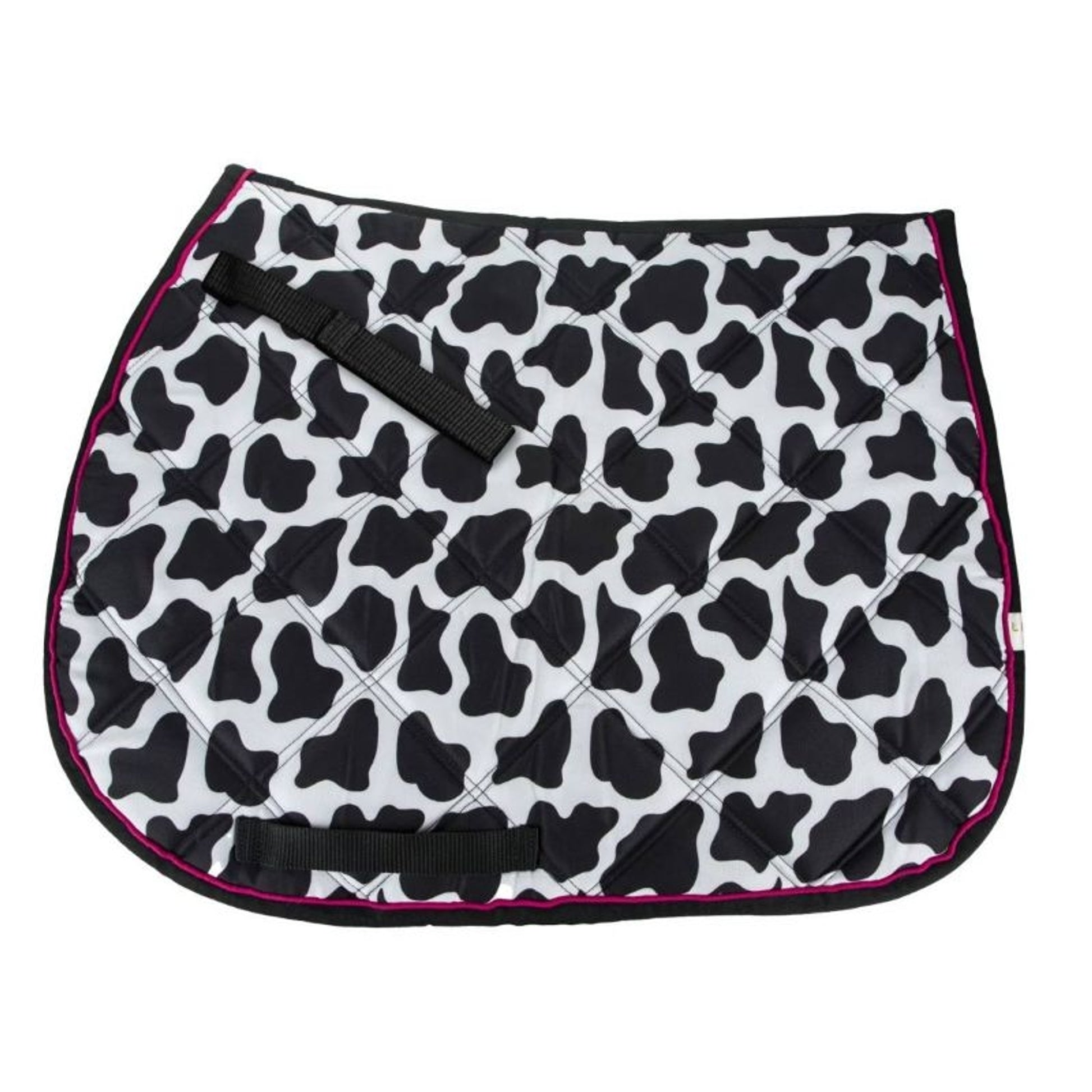 Lettia Cow Print All Purpose Pad 22" x 20" Black/W