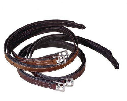 Tory Non Stretch Stirrup Leathers 1in x 54in Brn