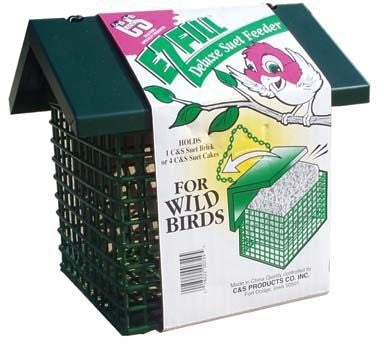 EZ Fill Suet Feeder 6inx 6.25in x 6.25in green
