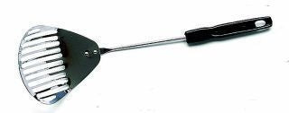 Chrome Litter Scoop w Plastic Handle 4.5x4.75x3