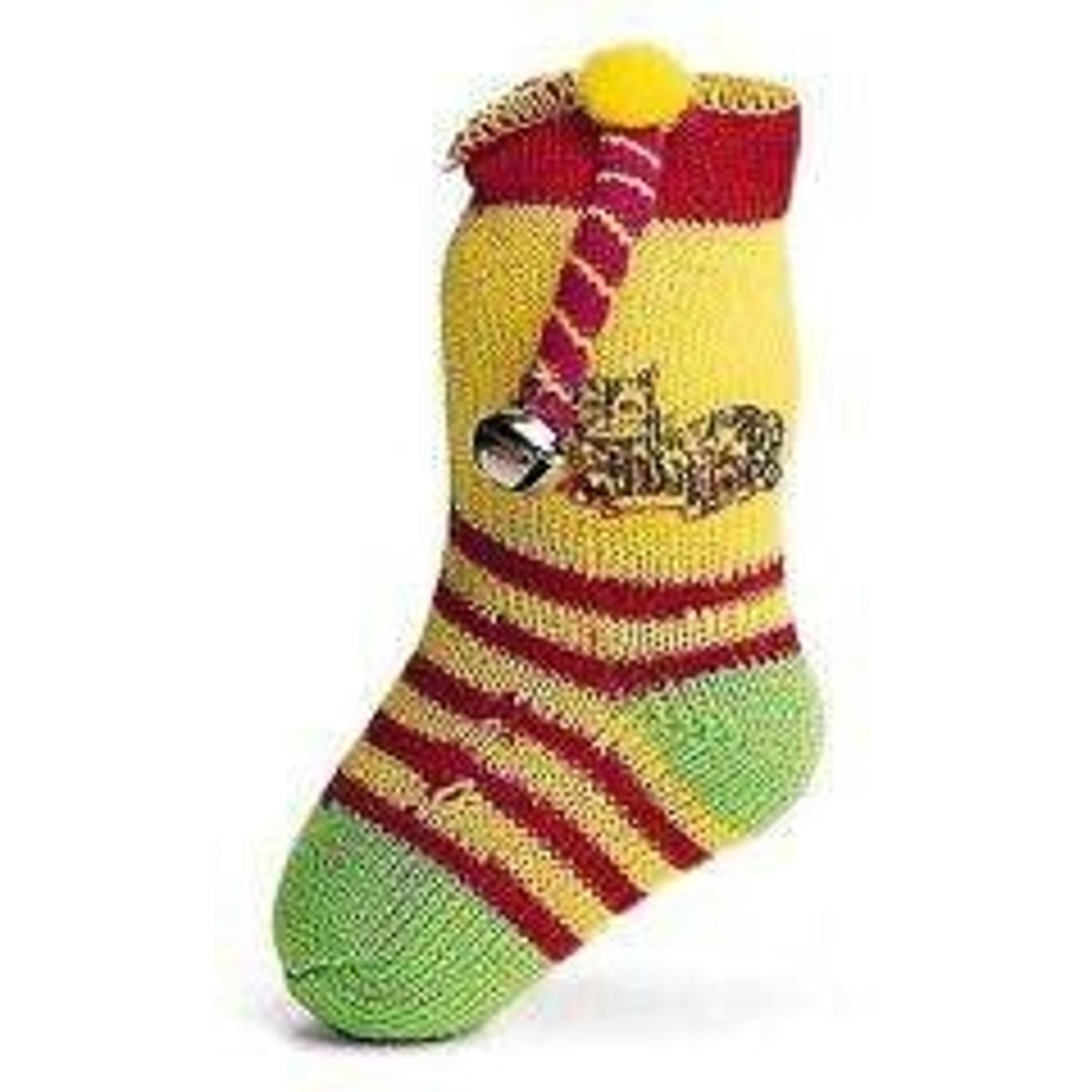 Neon Sock With Catnip And Bell 5