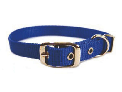 Single Nylon Dog Collar 2x0.25x0.25 Black