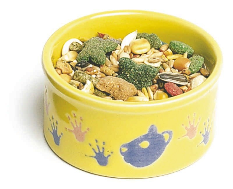 Hamster Pawprint Petware Dish 6.5 x 8.5 x 9.25