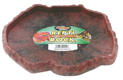 Repti Food Dish For Reptiles 5x5.5x3/4 Natural