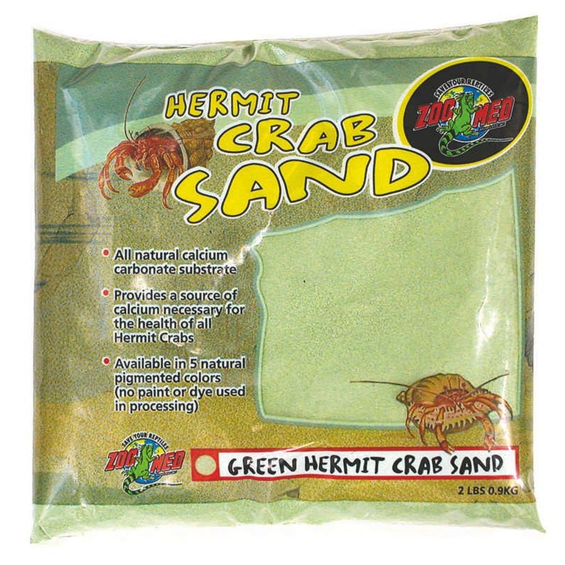 Hermit Crab Sand Substrate 2 lbs Green