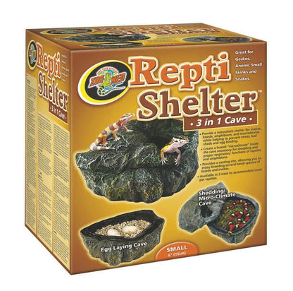 Repti Cave For Reptiles 6 x 5 x 6 Brown