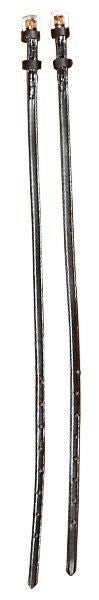 Perris Spur Straps With Keepers Adult Bk/Wh