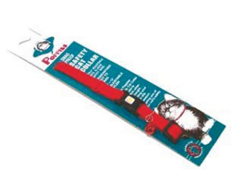 Pps Adjustable Beakway Collar For Cats 3/8In Red