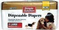 Simple Solution Disposable Dog Diaper 12pk