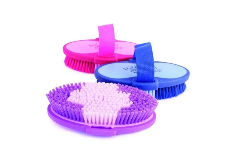 Equestria Sport Body Brush with Strap 7 1/2in Steel