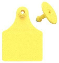 Allflex Female Blank Ear Tags Large Yellow