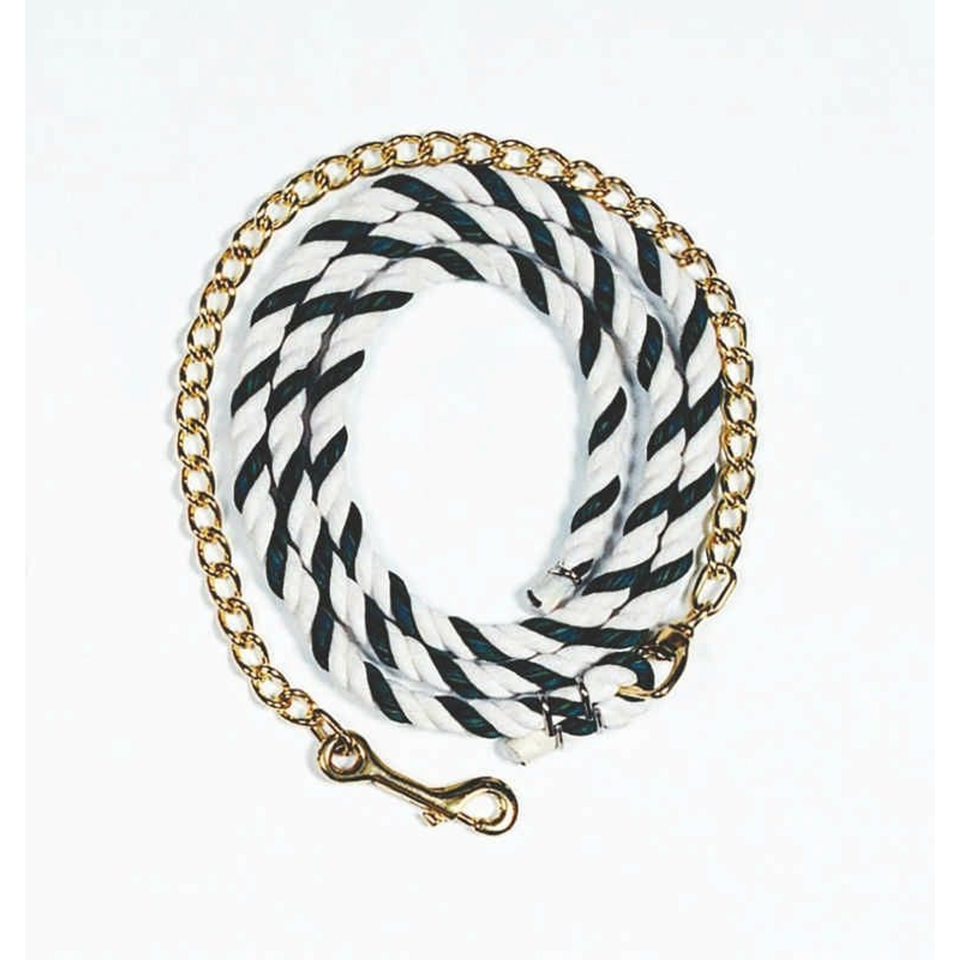 Horse Lead Rope With Chain 6 1/2ft Brn