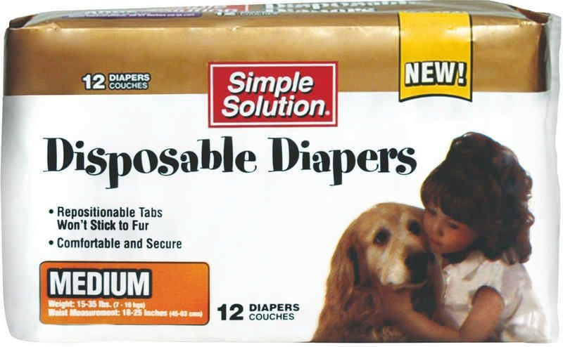 Simple Solution Disposable Dog Diaper 12pk