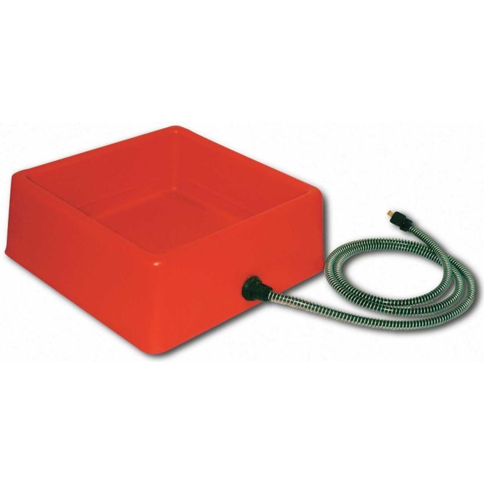 Heated Square Pet Bowl 60 Watt Red