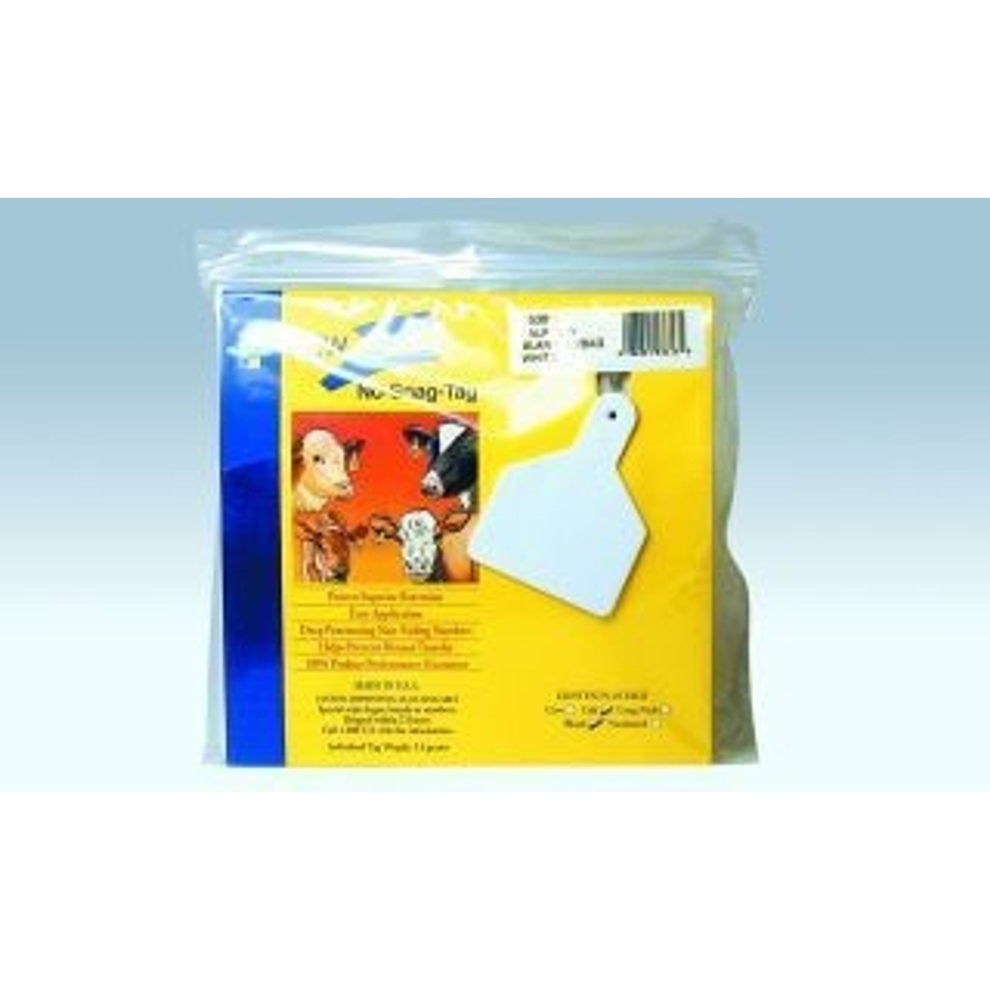 Ztags Blank Cow White