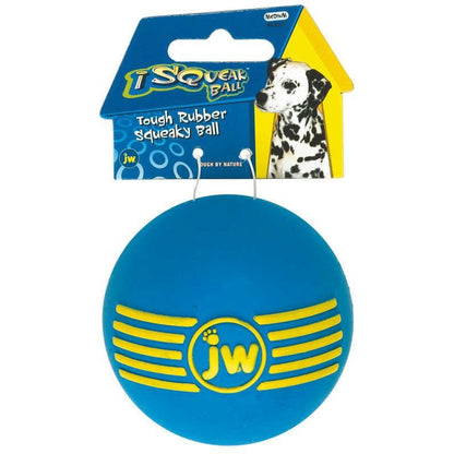 JW Pet iSqueak Rubber Squeaky Ball Dog Toy