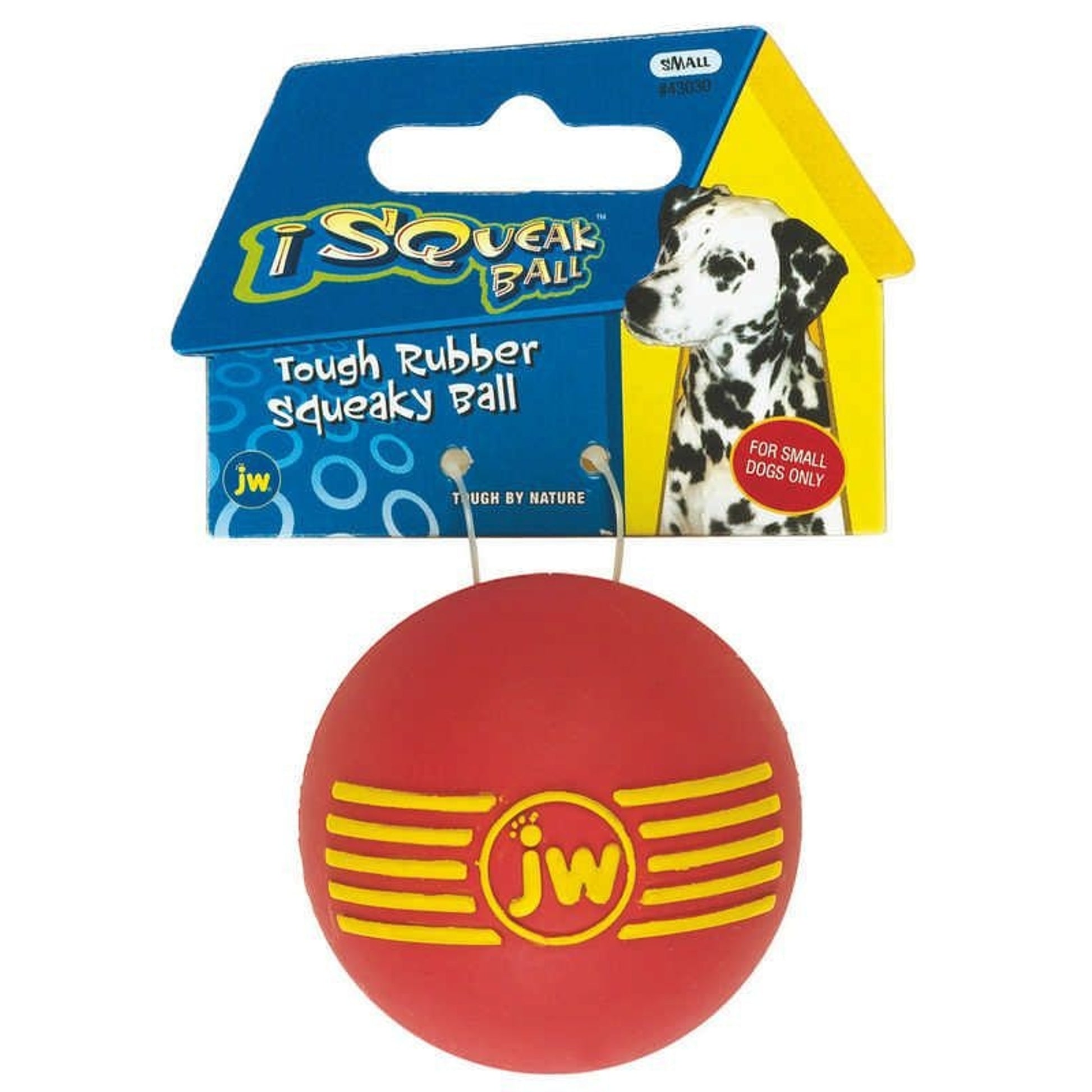 JW Pet iSqueak Rubber Squeaky Ball Dog Toy