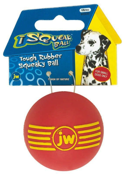 JW Pet iSqueak Rubber Squeaky Ball Dog Toy