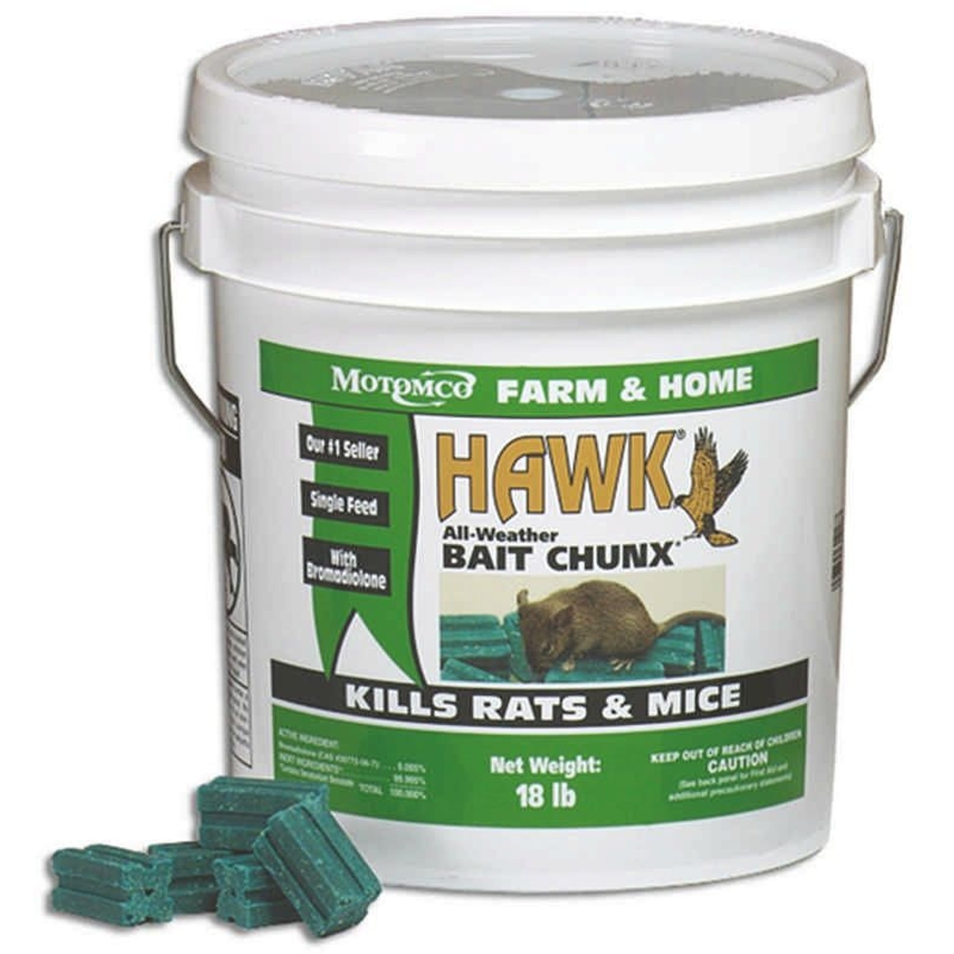 Hawk Bait Chunx Rodenticide