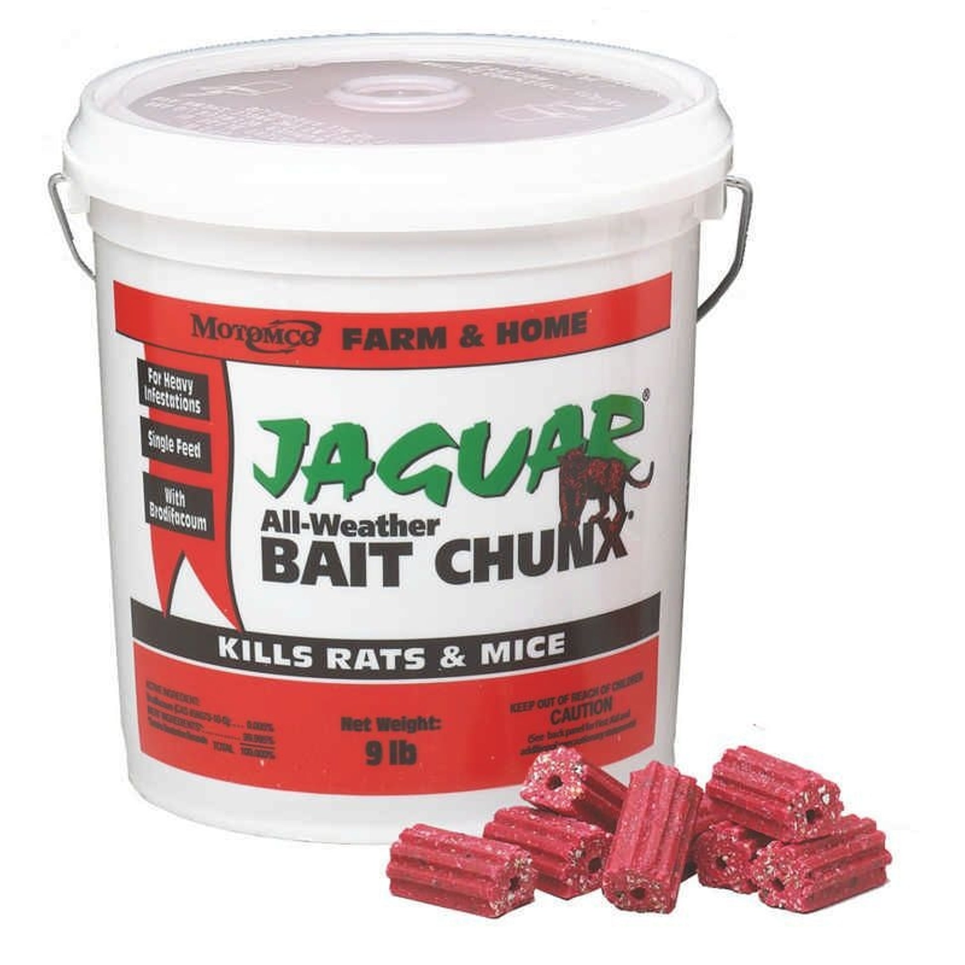 Jaguar Bait Chunk Rodenticide 18 Pound