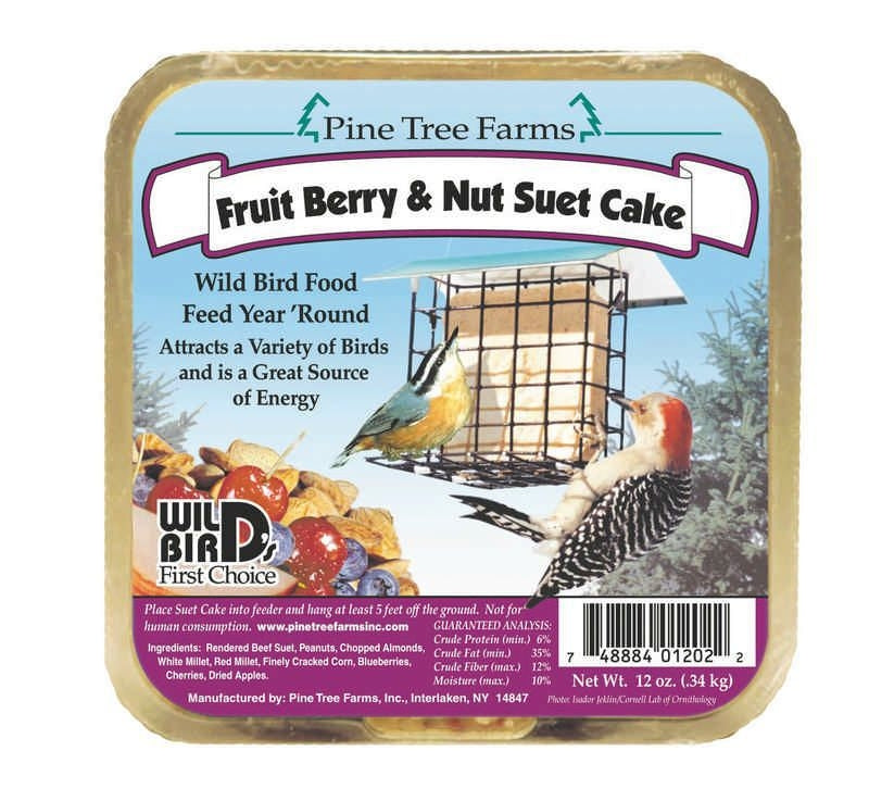Fruit Berry Wild Bird Suet Cake 12oz