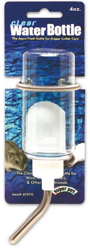 Clear Small Animal Water Bottle 8 Ounces Clear