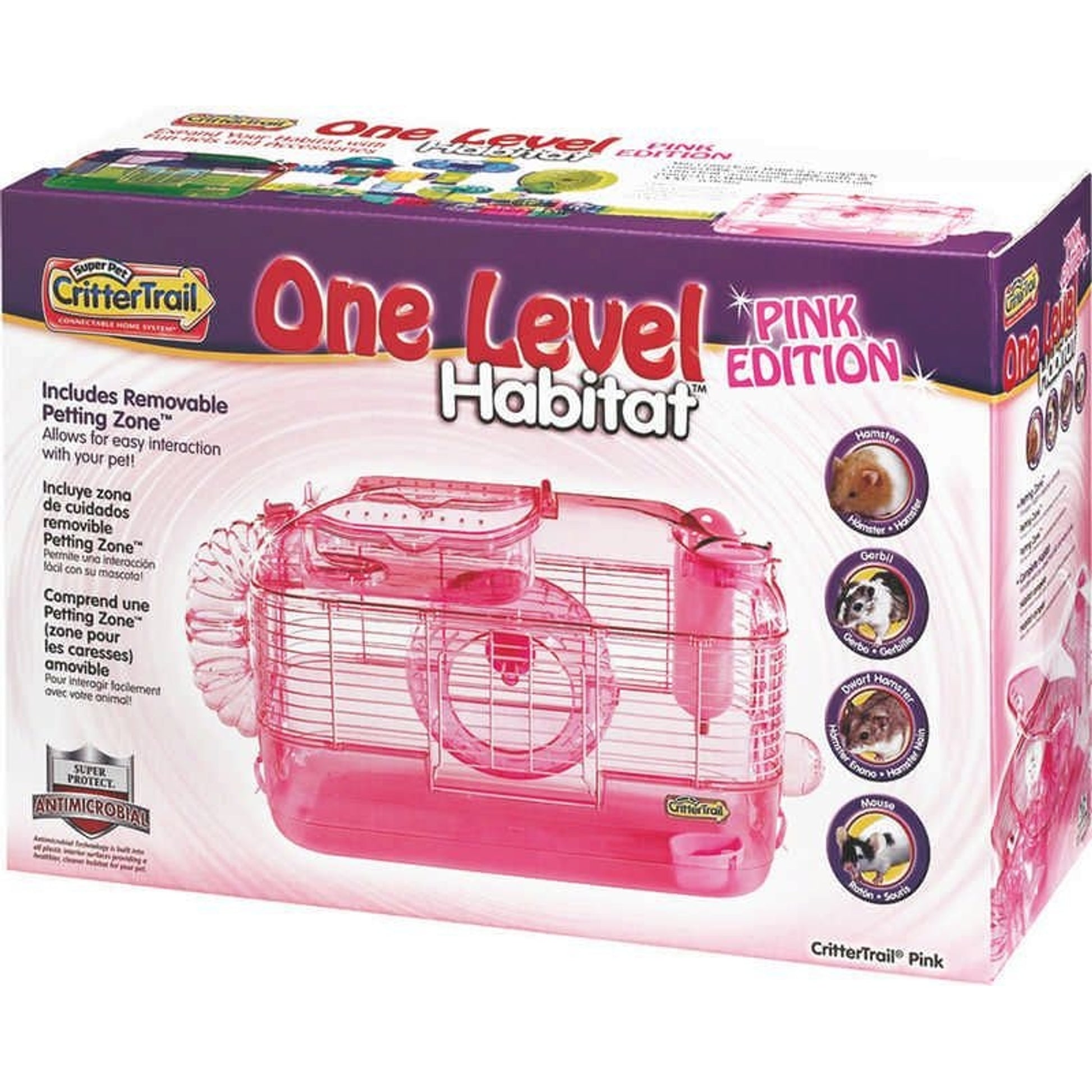 Crittertrail Pink Rodent Home Pink